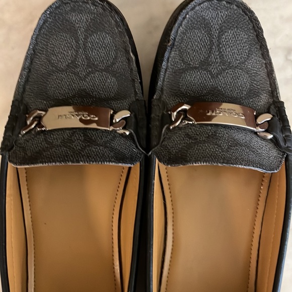 COACH-Olive-Black Loafers-Size-9 - Picture 6 of 12